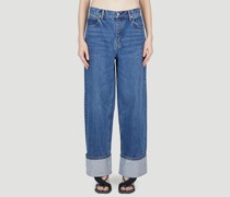 Alexander Wang Crystal Cuff Jeans - Frau Jeans Blue 28|Alexander Wang Crystal Cuff Jeans - Frau Jeans Blue 29