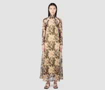 Tattoo Print Dress -  Kleider  L