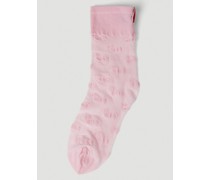 Sheer Four Bar Socks