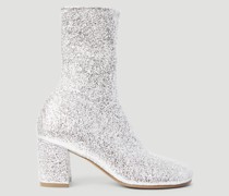 Glitter Block Heel Boots