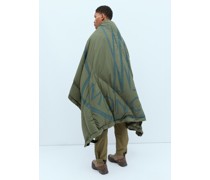 Quilted Logo Print Blanket