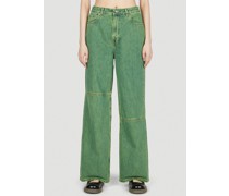 Overdyed Bleached Jeans