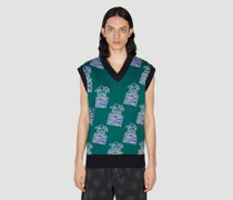 Clown Sleeveless Sweater -  Strick  S