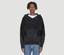 Upcycled Crochet Hooded Sweatshirt -  Sweatshirts  S