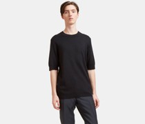 Aiezen Aiezen Männer Feines Strick T-shirt - Mann T-shirts Black S|Aiezen Aiezen Männer Feines Strick T-shirt - Mann T-shirts Black M|Aiezen Aiezen Männer Feines Strick T-shirt - Mann T-shirts Black Xl|Aiezen Aiezen Männer Feines Strick T-shirt - Mann T-shirts Black Xs