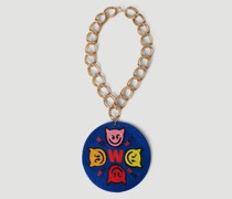 Walter Van Beirendonck Devil Necklace - Mann Schmuck Blue One Size