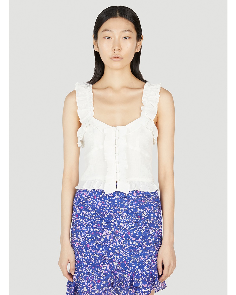 Isabel Marant Damen Isabel Marant Gimsy Top Frau Tops White Fr 40