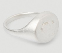 Signet Hammered Ring