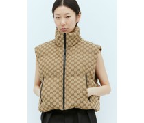 Gg Canvas Padded Gilet