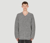 Marled Boucle V-Neck Sweater