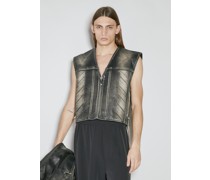 Harper Emboss Vintage Leather Vest