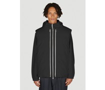Layered Hooded Down Jacket