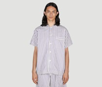 Lido Stripe Short Sleeve Pyjama Shirt -  Hemden  Xl