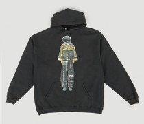 DRx FARMAxY FOR LN-CC Graphic Print Hooded Sweatshirt -  Sweatshirts Black Xl