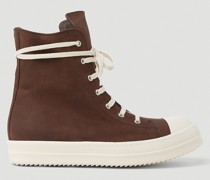Leather High Top Sneakers -  Sneakers