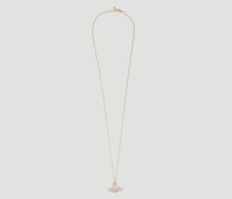 Thin Lines Flat Orb Necklace -  Schmuck