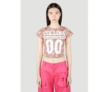 Logo Print Floral T-Shirt
