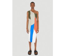 (Di)vision Colour Block Patchwork Dress - Frau Kleider Orange Xs