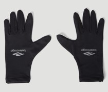 Technical Logo Print Gloves
