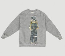 Graphic Print weathirt -  weathirt