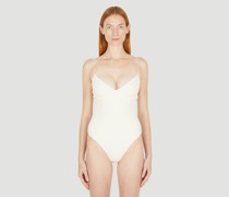 Ziah Fine Strap Almond Swimsuit - Frau Bademode White Uk - 10|Ziah Fine Strap Almond Swimsuit - Frau Bademode White Uk - 12|Ziah Fine Strap Almond Swimsuit - Frau Bademode White Uk - 14