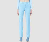 Maisie Wilen Mockuentary Knitted Pants - Frau Hosen Blue Xs