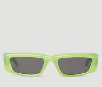 Gentle Monster Silver Clouds Grc3 Sunglasses -  Sonnenbrillen Green One Size