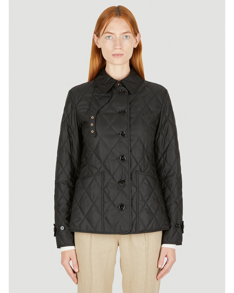 Burberry Damen Burberry Fernleigh Quilted Jacket Frau Jacken Black L|Burberry Fernleigh Quilted Jacket Frau Jacken Black S|Burberry Fernleigh Quilted Jacket Frau Jacken Black Xs