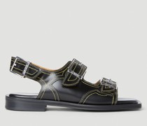 Embroidered Western Sandals