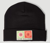 Logo Patch Beanie Hat -  Hats