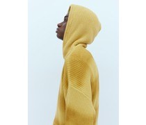 Spray Dyed Hooded Knit Sweater