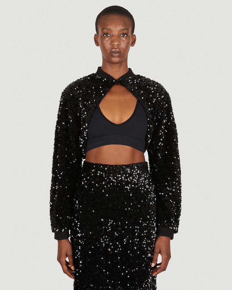 TheOpen Product Damen TheOpen Product Spangle Bolero Jacket Frau Jacken Black 1|TheOpen Product Spangle Bolero Jacket Frau Jacken Black 2 TheOpen Product Damen TheOpen Product Spangle Bolero Jacket Frau Jacken Black 1|TheOpen Product Spangle Bolero Jacket Frau Jacken Black 2