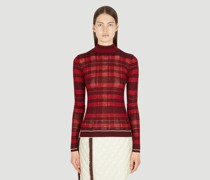 Striped Knitted Sweater -  Strick