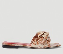 Lima Snake-Print Sandals
