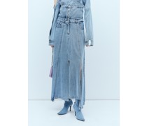 Extended Waistband Denim Skirt -  Röcke  Eu - 34