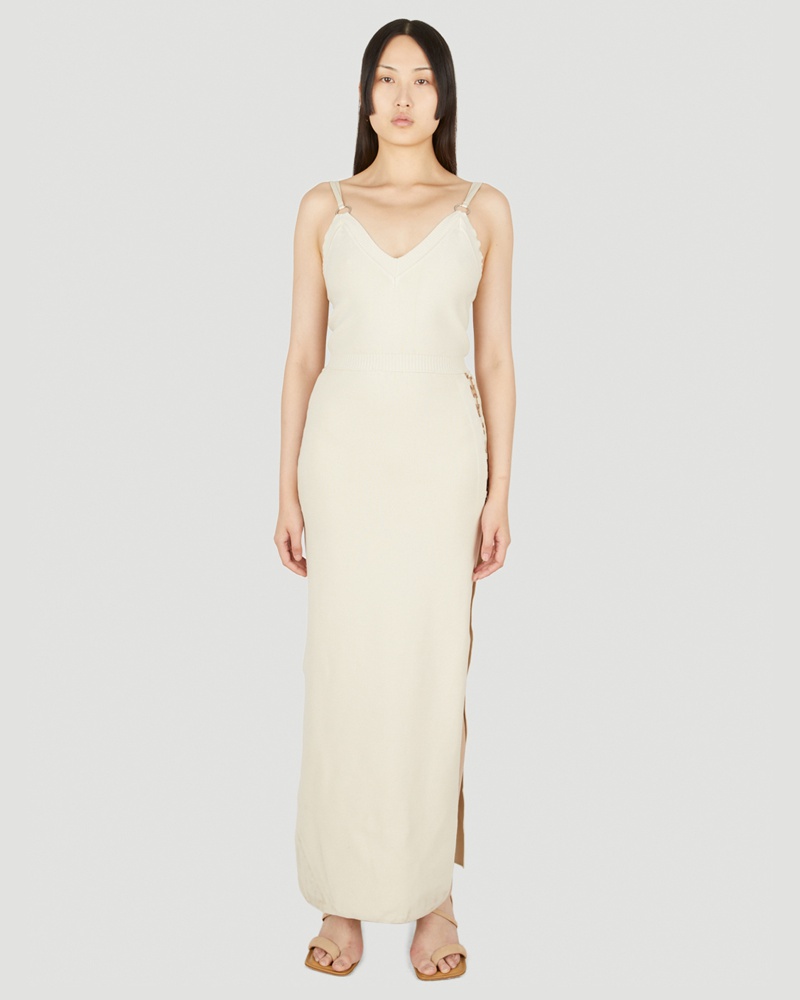 Paco Rabanne Damen Paco Rabanne Ring Cut Out Dress Frau Kleider Beige S|Paco Rabanne Ring Cut Out Dress Frau Kleider Beige M Paco Rabanne Damen Paco Rabanne Ring Cut Out Dress Frau Kleider Beige S|Paco Rabanne Ring Cut Out Dress Frau Kleider Beige M