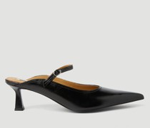Pointed Mary Jane Kitten Heel Mules -  Heels  Eu - 36