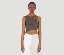 (Di)vision Crossover Cropped Top - Frau Tops Grey L