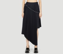 Eyelets Belt Strap Pleated Skirt -  Röcke
