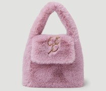 Crystal B Faux Fur Handbag