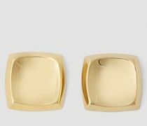 Saint Laurent Curvy Square Earrings - Frau Schmuck Gold One Size