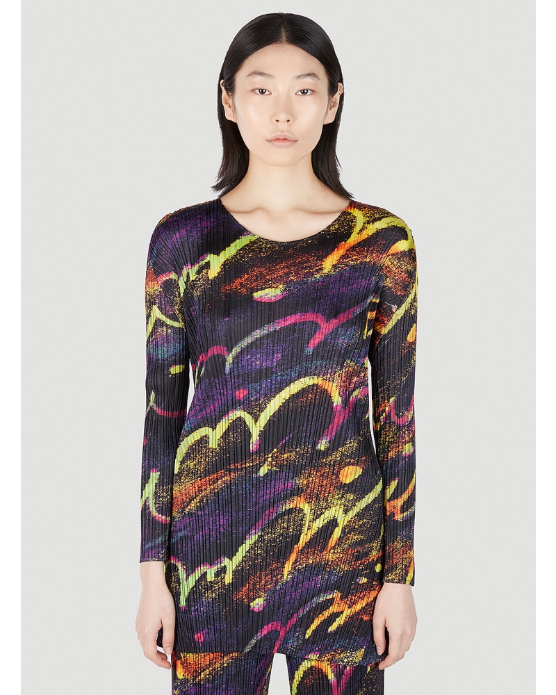 Issey Miyake Damen Pleats Please Issey Miyake Jump & Turn Tunic Top Frau Tops Purple 4 Issey Miyake Damen Pleats Please Issey Miyake Jump & Turn Tunic Top Frau Tops Purple 4
