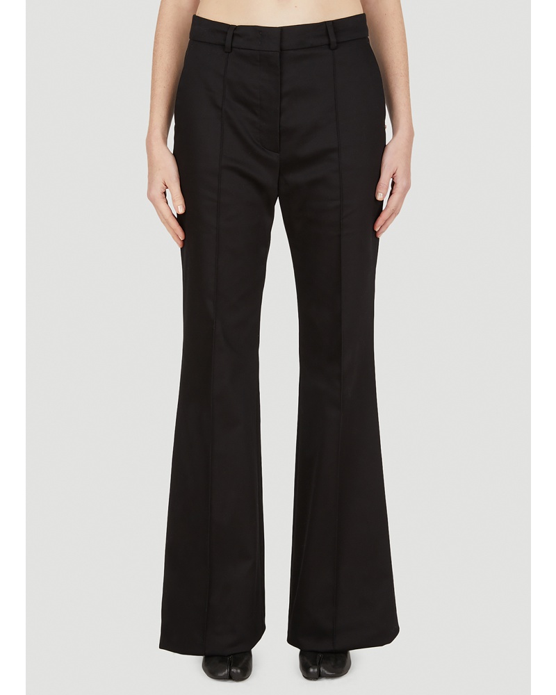 SPORTMAX Damen Sportmax Formia Flare Pants Frau Hosen Black It 42|Sportmax Formia Flare Pants Frau Hosen Black It 36