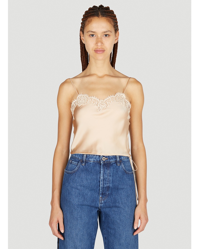 Saint Laurent Damen Saint Laurent Lace Camisole Top Frau Tops Beige Fr 34|Saint Laurent Lace Camisole Top Frau Tops Beige Fr 36 Saint Laurent Damen Saint Laurent Lace Camisole Top Frau Tops Beige Fr 34|Saint Laurent Lace Camisole Top Frau Tops Beige Fr 36