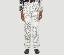 Fluid Abtract Pant -  Hoen