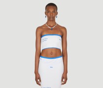 Wet Script Boob Tube Top -  Tops  S