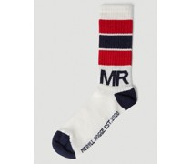 Logo Striped Socks