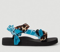 Bandana Leopard Trekky Sandals -  Sandalen
