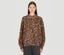 Meryll Rogge Leopard Print Jumper - Frau Strick Brown Xs