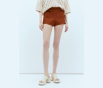 Gabardine Mini Shorts